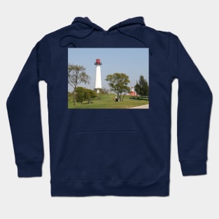 Guiding Lights: Long Beach Lighthouse Serenity Hoodie